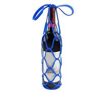 Porte-Bouteille de vin en Silicone 2 en 1 avec Dessous de Verre en | Housse de Protection en Silicone 18 x 18 x 1,4 cm | pour Voyages, fêtes, Camping, Camping-Car, Cuisine, Appartement