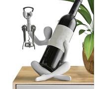 Porte-bouteille de vin individuel, porte-vin pour le plan de travail | En résine synthétique sans décapsuleur, décoration de sculpture de table à manger, décoration autonome décorative pour les