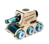 Porte-bouteille de vin - Support et organisateur de canettes de bière en forme de véhicule - Support peu encombrant avec base antidérapante et décoration de table pour hôtel, restaurant, salon et