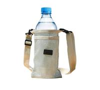 Porte-bouteille d'eau avec sangle | Sac de bouteille d'eau avec sangle de transport, portable étanche et réglable durable étui élégant pour pique-nique festival cyclisme exercice, Gris, se beskrivning