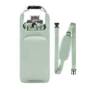 Porte-bouteille d'eau avec sangle - Sac de transport isotherme avec cordon de serrage - Sac de transport portable pour bouteille d'eau - Porte-gobelet anti-fuite pour salle de sport, randonnée