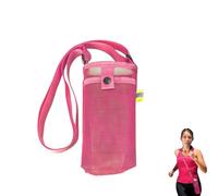 Porte-bouteille d'eau avec sangle, sac de transport pour bouteille d'eau intérieur et extérieur | Sac portable visible utile, pochette en maille pour le fitness, le sport, la gym, l'extérieur, sans