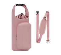 Porte-bouteille d'eau avec sangle - Sac isotherme réglable avec cordon de serrage avec poche - Accessoires pour bouteille d'eau | Pour gym, randonnée, voyage, plein air, plage, bureau, école, voiture