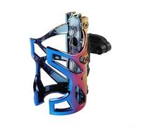 Porte-bouteille d'eau de moto pour guidon de 18 à 32 mm - Porte-boissons ABS compatible avec motos, vélos électriques et véhicules électriques (bleu)