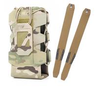 Porte-Bouteille d'eau D'extérieur Molle Ouvert sur Le Dessus, Pochette Tactique Réglable pour Sac à Dos, en Nylon 500D(Color-11)