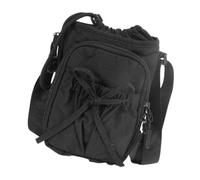 Porte-bouteille d'eau en nylon avec sangle - Sac à bandoulière - Pour la marche, la randonnée, le cyclisme, les voyages - Support original avec sangle, Noir/blanc, Beauté de masse