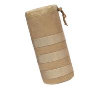Porte-bouteille d'eau en nylon - Porte-boisson - Pochettes d'extérieur avec cordon de serrage - Manchon en nylon, Couleur boue., Taille unique