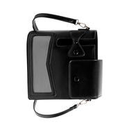 Porte-bouteille d'eau flexible avec nœuds décoratifs, sangle réglable, sac à bandoulière pour téléphone, clés, nécessités Sac à bandoulière confortable avec nœuds décoratifs, Noir , One Size