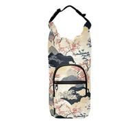 Porte-bouteille d'eau isotherme pour sac à dos - Porte-bouteille d'eau de 50/61/81/1,2 l - 1,2 l - Style japonais - Fleurs et arbres - Montagne