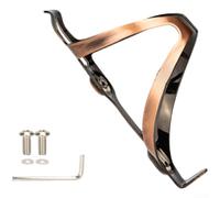 Porte-bouteille d'eau léger en aluminium compatible avec les vélos de montagne et de route offrant une poignée stable et une distance de montage du trou de vis de 65 mm (couleur cuivre)