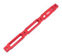 Porte-bouteille d'eau léger en aluminium pour VTT avec montage vertical réglable, construction résistante et support de montage à boulon M5 (rouge long)