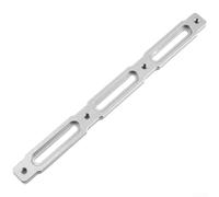 Porte-bouteille d'eau léger en aluminium pour VTT avec montage vertical réglable, construction résistante et support de montage à boulon M5 (long argenté)