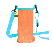 Porte-bouteille d'eau, porte-bouteille d'eau avec sangle | Pochette en maille de nylon avec sangle,Housse de protection portable isolée, porte-gobelet universel pour thé au lait pour garçons, filles,