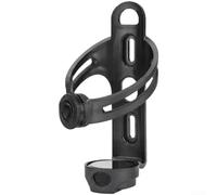 Porte-bouteille d'eau pour vélo de montagne avec lumière LED intégrée, cage magnétique stable pour accessoires de cyclisme Noir