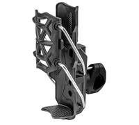 Porte-bouteille d'eau pour vélo, poussette avec pince en métal de 1,5 à 4,9 cm | Support réglable pour guidon de tracteur, moto, fauteuil roulant, golf, chariot de poussée, vélo et scooter