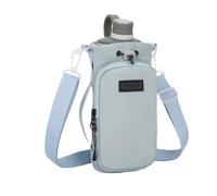 Porte-Bouteille d'eau - Sac d'hydratation, bandoulière réglable | Poche zippée pour Le Camping, Sac de Transport de Bouteille Multifonction, Design Ergonomique pour Femmes aventurières, Bleu