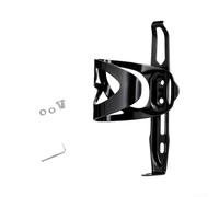 Porte-bouteille en alliage d'aluminium pour vélo avec accès latéral | 32 g ultra léger, alliage d'aluminium creux, réduit la charge du vélo, structure haute résistance, prêt pour la course (noir)
