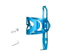 Porte-bouteille en alliage d'aluminium pour vélo avec accès latéral | 32 g ultra léger, alliage d'aluminium creux, réduit la charge du vélo, structure haute résistance, prêt pour la course (bleu)