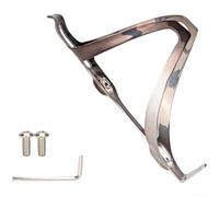 Porte-bouteille en aluminium conçu pour les vélos de montagne et de route avec une distance de trou d'installation de 65 mm (rouge, marron, gris)