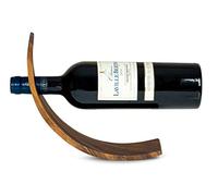 Porte-Bouteille en Bois d'acacia - 28 x 7,5 cm - Idée Cadeau Naturelle - Décoration de Table - Porte-vin