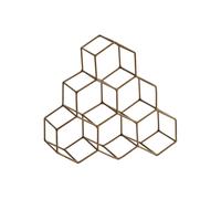 Porte-bouteille en fer couleur cuivre Puivre