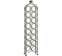 Porte-Bouteille En Fer Forgé Finition Noir Antique L25xpr15x105 Cm Multicolore