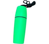 Porte-bouteille étanche vert avec cordon - Boîte sèche flottante pour kayak, canoë, bateau, plongée et plongée avec tuba - Étui en plastique étanche avec crochet et joint torique pour activités de