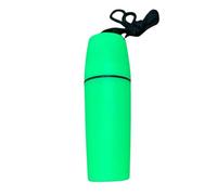 Porte-bouteille étanche vert avec cordon - Boîte sèche flottante pour kayak, canoë, bateau, plongée et plongée avec tuba - Étui en plastique étanche avec crochet et joint torique pour activités de