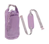 Porte-Bouteille Isotherme Oxford Pourpre avec Sangle Bandoulière | Ouverture à Cordon Élastique, Couche Thermique Intégrée, Extérieur Résistant à L'eau, Pliable