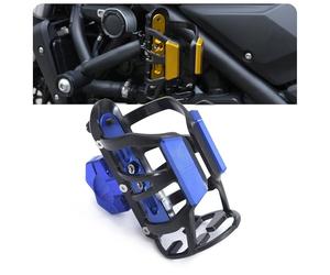Porte Bouteille Moto pour Honda Vision 50 2012 2013 2014 2015 2016 2017 2018, Réglable Rotatif Support de Boisson, Guidon-Bouteille Moto Accessoires,Blue