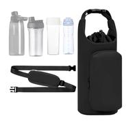 Porte-bouteille | Porte-bouteille réglable avec cordon de serrage avec poche | Sac pour bouteille d'eau | pour sac à dos bagages, gym sport randonnée en plein air plage bureau école voiture croisière