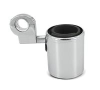 Porte-bouteille / porte-gobelet Costum pour tous les guidons de moto chrome