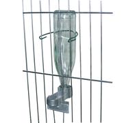abreuvoir sabot porte bouteille pour lapins en alu - lot de 2