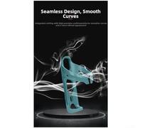 Porte-bouteille pour vélo de route et VTT conçu pour un poids minimal et une stabilité maximale avec design monobloc en polycarbonate moulé avec précision (cyan)