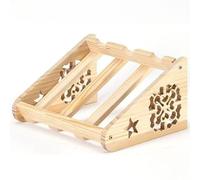 Porte Bouteille Vin avec Un Design Creux, 3/4/5 Bouteilles, MatéRiau en Bois, Parfait pour La DéCoration De La Maison Et De La Cuisine, Bar, Cave(Natural,A)