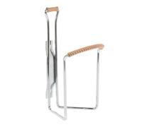Porte-bouteille Zefal vintage chromé avec cuir