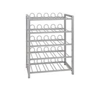 Porte bouteilles 5 alu, L54 x H60 x P31 cm --