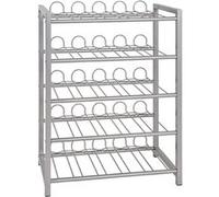 Porte bouteilles 5 alu, L54 x H60 x P31 cm --