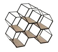 Porte-Bouteilles 6 Cases "Arty" 29cm Noir