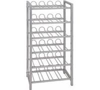 Porte Bouteilles 6 Niveaux "Akena" 72cm Argent G
