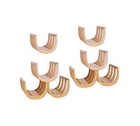 Porte-Bouteilles À Vin, Casier À Vin en Forme de U, Combinaison Libre, Robuste et Stable, Simple et Polyvalent, Idéal pour Les Bars, Cuisines, Salons et Caves À Vin(Natural,Large)