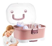 Porte-bouteilles - Boîte de rangement pour bouteilles | Boîte de rangement portable de grande capacité avec couvercle pour B́aby B́ottle Organizer Grand panier portable pour sèche-linge
