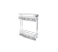 Porte-bouteilles coulissant Suprastar avec fermeture amortie - acier - 150 mm EMUCA