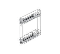Porte-bouteilles coulissant Suprastar avec fermeture en douceur, Module 150 mm, Chromé