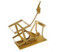 Porte-Bouteilles Crâne Steampunk en Métal - Support Décoratif Unique pour Vin et - Rack Bar Maison 17.5x8x23cm(Gold)