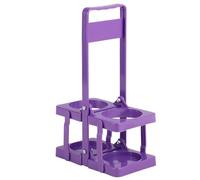 Porte-bouteilles de bière - Panier à bière pliable à main | Cadre portable solide et compact pliable, double espace pour bouteille pour camping, pique-nique, barbecue, excursions en plein air