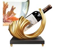 Porte-bouteilles de table - Support pour bouteilles de vin en résine pour plan de travail, organisateur de vin décoratif | Étagère à vin créative, décoration de salle à manger, étagère compacte pour