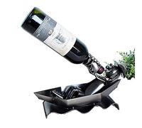 Porte-bouteilles de vin créatif en métal pour décoration d'intérieur, gestes de boisson, sculpture faite à la main, porte-bouteille de vin, récipient de vin, décoration d'intérieur, cadeau artisanal