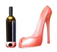 Porte-bouteilles de vin de table - Design de chaussures à talons hauts Porte-bouteille de vin en résine, décoration intérieure européenne élégante, support à vin unique, semelle en velours, cadeau de