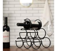 Porte-bouteilles de vin en fer 6 bouteilles, autoportant Vendos85
